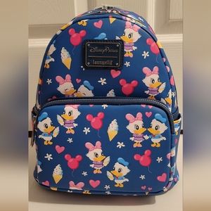 Disney Parks Donald & Daisy Ice Cream Love backpack